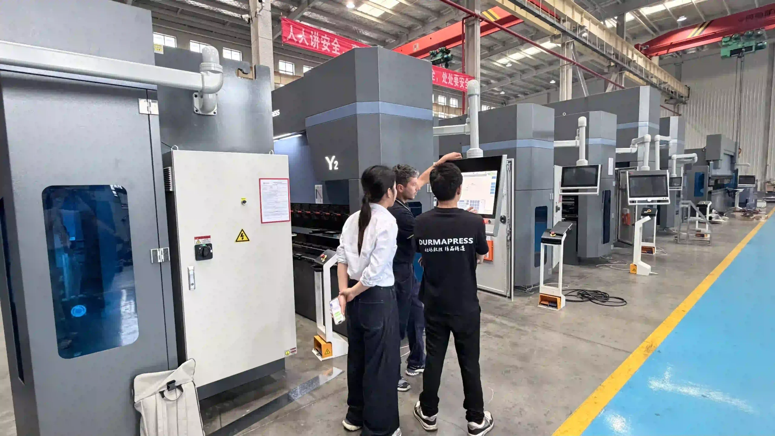 italy client visits durmapress factory for inspection