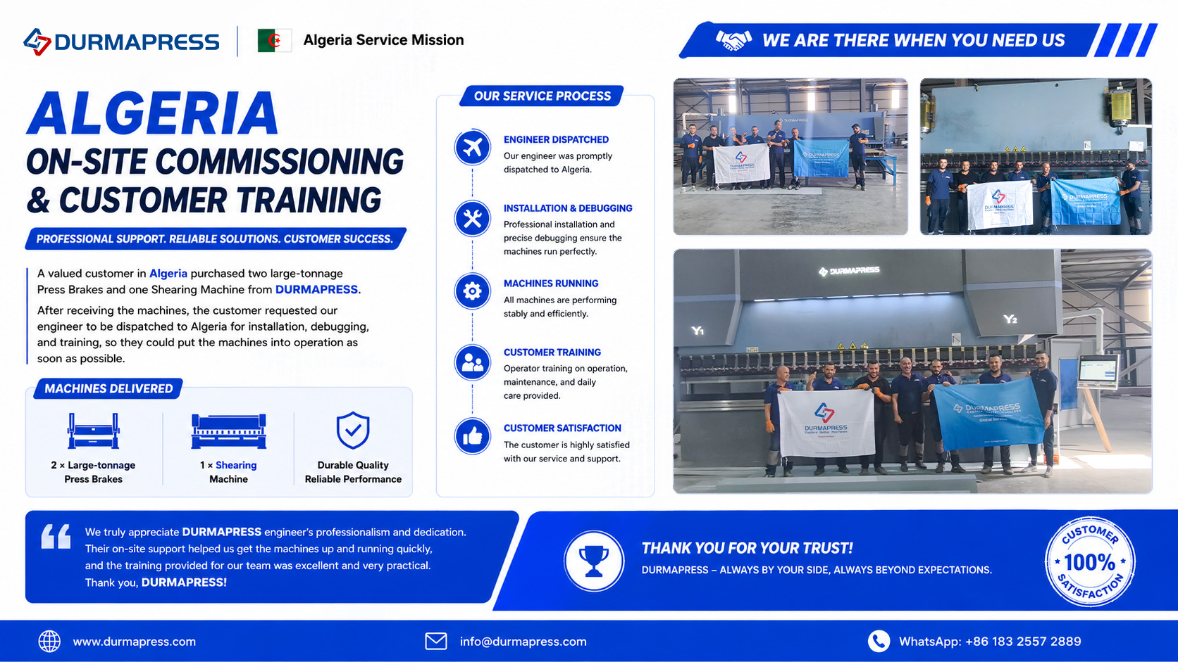1783490839 durmapress algeria mission professional on site commissioning customer training