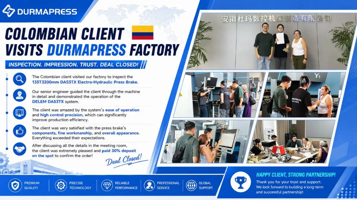 1784875899 inspection. impression. trust colombian client visits durmapress factory and confirms order